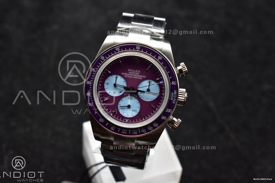 ADGF SS Tailored Scona SS 820 Bracelet Best Edition Dial SA on Daytona Purple 1114
